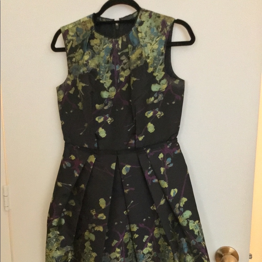 Carmen Marc Valvo floral print dress